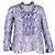 Blusa estampada Étoile Isabel Marant en seda azul