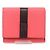 Portafoglio Trifold Loewe in rosa e rosso