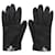 Hermès Hermes Black Kelly Leather Short Gloves Silvery  ref.2039587
