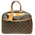 Bolsa Deauville Monogram Louis Vuitton Marrom Monograma Couro envernizado  ref.2039615