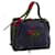 BALENCIAGA Hand Bag Suede Leather Navy Red 266407 Auth 112175 Navy blue  ref.2039775