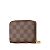 Monedero Zippy Damier Louis Vuitton Castaño - vista 2