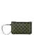 Pochete Acessório Louis Vuitton Damier Neverfull PM Marrom Couro Plástico  ref.2040126
