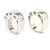 Hermès 2 Silber Klarheit Ringe T48 Silber Sterling Klarheit Ring x 2 US4.5 Hermes  - Ansicht 1