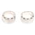 Hermès 2 Silber Klarheit Ringe T48 Silber Sterling Klarheit Ring x 2 US4.5 Hermes  - Ansicht 2
