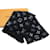 Louis Vuitton Monogram Echarpe Mania Shine Scarf Black Silk Polyester Wool  ref.2040188