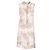 Chanel Beige Seidenblumenkleid - 2000er