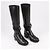 Timeless Botas largas de cuero Chanel Coco Mark 16K negras G32251, talla 37 EU Negro - vista 3