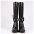 Timeless Botas largas de cuero Chanel Coco Mark 16K negras G32251, talla 37 EU Negro - vista 4