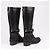 Timeless Botas largas de cuero Chanel Coco Mark 16K negras G32251, talla 37 EU Negro - vista 7