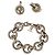 Splendida parure DOLCE & GABBANA acciaio maglia marina argento
