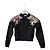 Eric Bompard Kaschmir Pullover Schwarz mit goldener Organza Stickerei