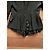 Giacca Alberta Ferretti in lana nera con basque in seta e bottoni gioiello Nero - vista 3