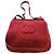 Chanel XL Tasche dunkelrot Baumwolle und Leder Bordeaux