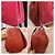 Chanel XL Tasche dunkelrot Baumwolle und Leder Bordeaux - Ansicht 11