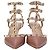Zapatos Caged Rockstud Valentino Garavani en cuero rosa - vista 2