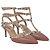 Zapatos Caged Rockstud Valentino Garavani en cuero rosa - vista 4