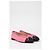 Timeless Bailarinas de punta cap en tweed de algodón con lazo CC de Chanel Rosa - vista 12