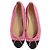 Timeless Bailarinas de punta cap en tweed de algodón con lazo CC de Chanel Rosa - vista 5
