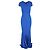 Abito Maxi V-Neck Valey di Roland Mouret in Viscosa Blu