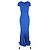 Abito Maxi V-Neck Valey di Roland Mouret in Viscosa Blu - vista 4