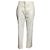 Pantaloni dritti Hermès in cotone bianco Crudo