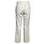Pantaloni dritti Hermès in cotone bianco Crudo - vista 3