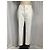 Pantaloni dritti Hermès in cotone bianco Crudo - vista 6