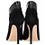 Stivaletti Vamp Peep-Toe in suede e pelle nera di Gianvito Rossi Nero - vista 5