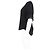 Blusa in seta nera Chloé con maniche a scallop e scollo a V Nero - vista 5