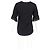 Blusa in seta nera Chloé con maniche a scallop e scollo a V Nero - vista 6