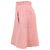 Falda Mini A-Line Valentino Garavani en lino rosa Castaño - vista 2