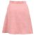 Falda Mini A-Line Valentino Garavani en lino rosa Castaño - vista 3