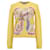 Dior bestickter Rundhals-Pullover aus gelber Wolle