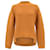Hermès Strickpullover mit Stehkragen aus brauner Wolle Rot
