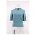 Timeless Top de lana azul de manga corta adornado con perlas de Chanel Azul claro - vista 6