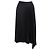 Falda midi asimétrica plisada Joseph en poliéster negro