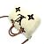 Borsa Louis Vuitton Speedy Bandoulière 25 Marrone Bianco - vista 4