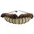 Autre Marque Collana etnica tribale con dischi in legno marrone e pelle crema a forma di V - vista 3