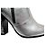 CHAUSSURES BOTTINES BALMAIN 39.5 A TALONS CUIR ARGENTE SILVER ANKLE BOOTS - vue 11