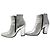 CHAUSSURES BOTTINES BALMAIN 39.5 A TALONS CUIR ARGENTE SILVER ANKLE BOOTS - vue 2