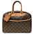 Bolsa Deauville Monogram Louis Vuitton Marrom Monograma Couro envernizado  ref.2042770