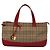 BURBERRY Nova Check Handtasche aus Canvas Beige Rot Auth 113293 - Ansicht 13