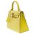 Hermès Sac HERMES Kelly 25 en Cuir Jaune - 102503 - vue 5