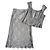 Vestito in seta e pizzo elegante grigio perla Escada 1990s Argento
