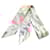 Hermès Hermes Twilly All Over Marble Scarf Pink Multiple colors Silk  ref.2043125