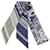 Hermès Foulard Bandana Hermes Twilly Eperon d'Or Soie Multicolore Kaki Bleu Marine  ref.2043596