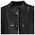 Céline  Celine Belted Mandarin Collared Jacket in Black Leather - view 5