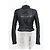 Céline  Celine Belted Mandarin Collared Jacket in Black Leather - view 6