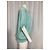 Blusa de manga corta Diane von Furstenberg en seda turquesa - vista 9